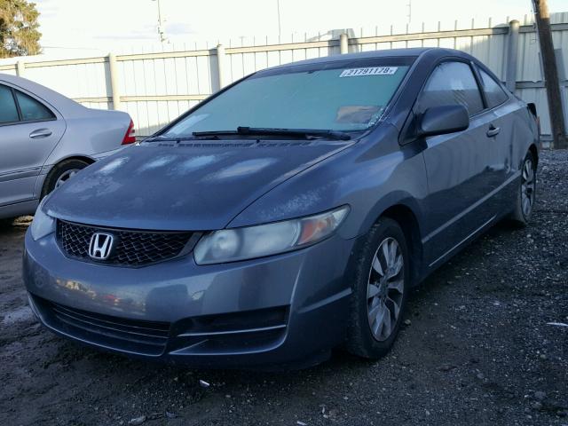 2HGFG12889H514915 - 2009 HONDA CIVIC EX GRAY photo 2