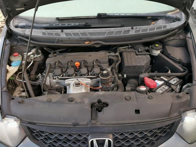 2HGFG12889H514915 - 2009 HONDA CIVIC EX GRAY photo 7