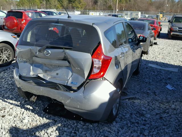 3N1CE2CP9FL412175 - 2015 NISSAN VERSA NOTE GRAY photo 4