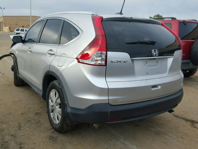 2HKRM3H71DH502894 - 2013 HONDA CR-V EXL SILVER photo 3