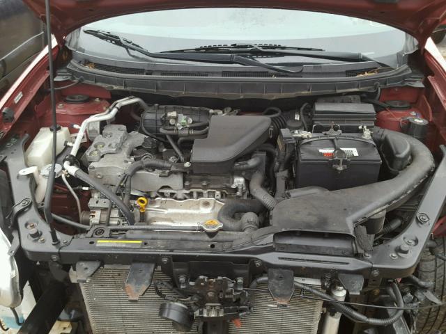JN8AS58V58W143017 - 2008 NISSAN ROGUE S RED photo 7
