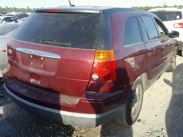 2A8GM68X58R650010 - 2008 CHRYSLER PACIFICA T MAROON photo 4