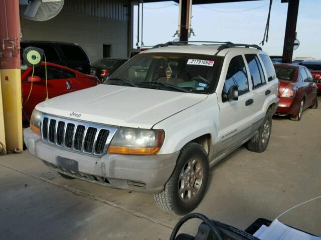 1J4G248S4YC353609 - 2000 JEEP GRAND CHER WHITE photo 2