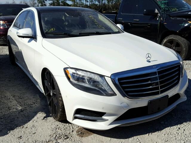 WDDUG8CB3FA133143 - 2015 MERCEDES-BENZ S 550 WHITE photo 1