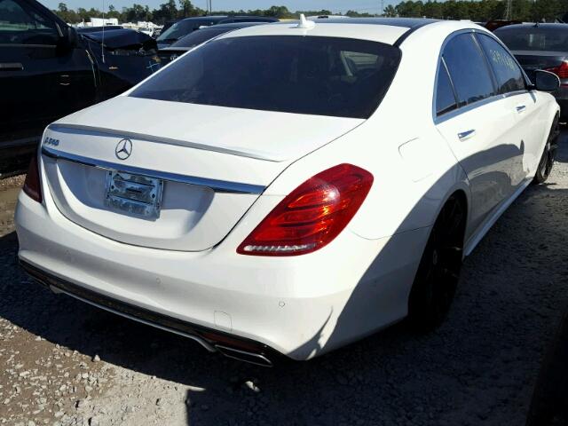 WDDUG8CB3FA133143 - 2015 MERCEDES-BENZ S 550 WHITE photo 4