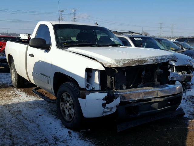 1GCEC14007Z546879 - 2007 CHEVROLET SILVERADO WHITE photo 1