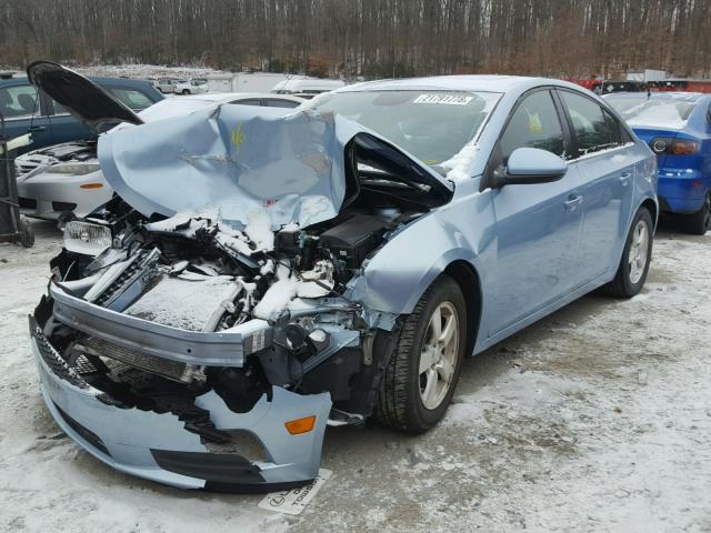 1G1PG5S93B7127766 - 2011 CHEVROLET CRUZE LT BLUE photo 2