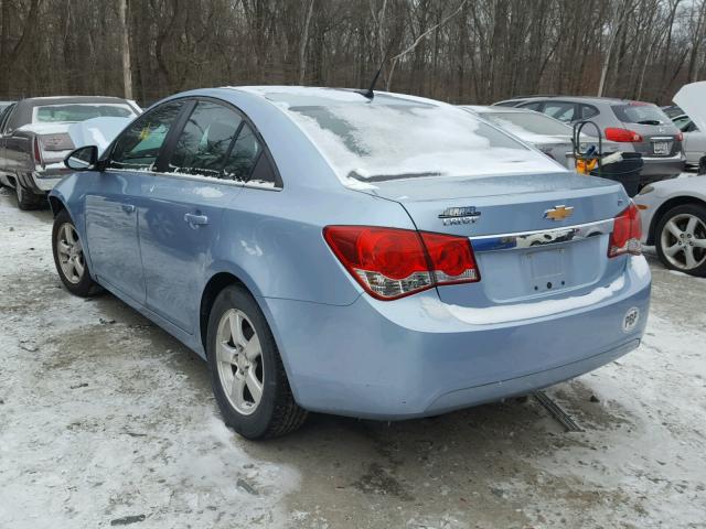 1G1PG5S93B7127766 - 2011 CHEVROLET CRUZE LT BLUE photo 3