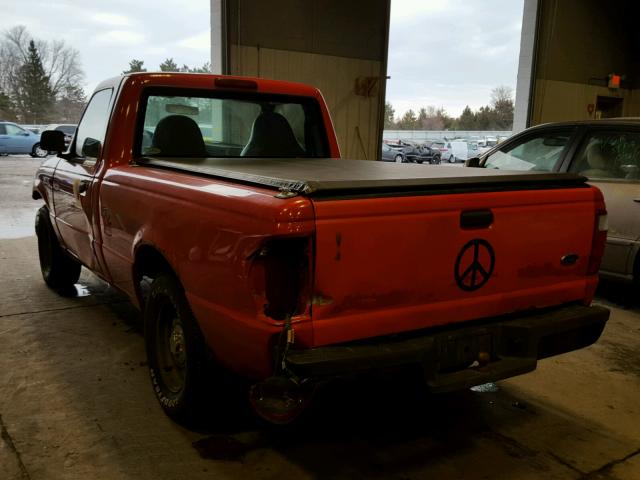 1FTYR10DX3PB85106 - 2003 FORD RANGER RED photo 3