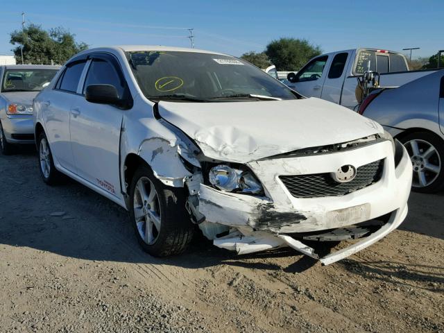 1NXBU4EE7AZ248194 - 2010 TOYOTA COROLLA BA WHITE photo 1