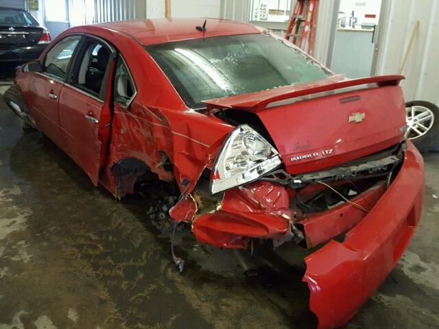 2G1WC5E37D1230171 - 2013 CHEVROLET IMPALA LTZ RED photo 3