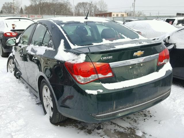 1G1PC5SB9E7180765 - 2014 CHEVROLET CRUZE LT GREEN photo 3