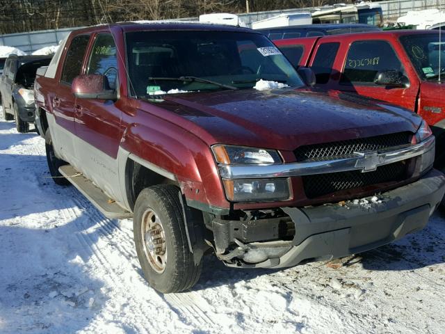 3GNGK23G52G209804 - 2002 CHEVROLET AVALANCHE MAROON photo 1