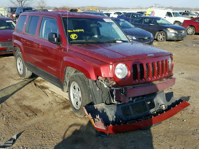 1C4NJPBA1ED502551 - 2014 JEEP PATRIOT SP RED photo 1