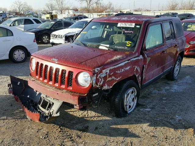 1C4NJPBA1ED502551 - 2014 JEEP PATRIOT SP RED photo 2