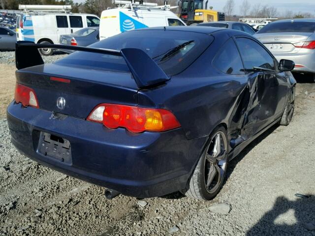 JH4DC54802C024269 - 2002 ACURA RSX BLUE photo 4