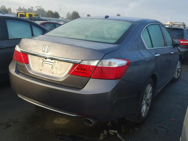 1HGCR2F87FA150817 - 2015 HONDA ACCORD EXL GRAY photo 4