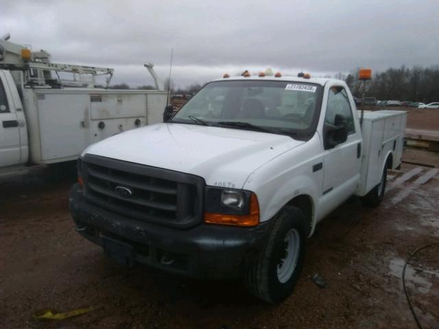 1FDSF34F31EA24249 - 2001 FORD F350 SRW S WHITE photo 2