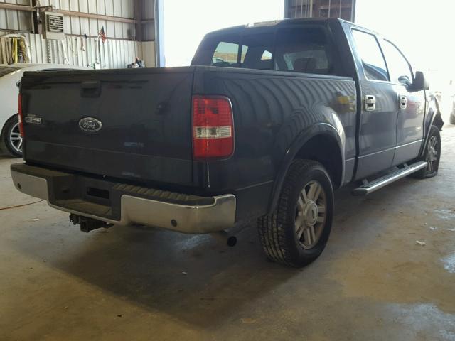 1FTPW12545FA60802 - 2005 FORD F150 SUPER BLACK photo 4