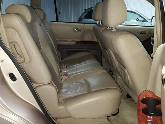 JTEEP21A140034664 - 2004 TOYOTA HIGHLANDER TAN photo 6