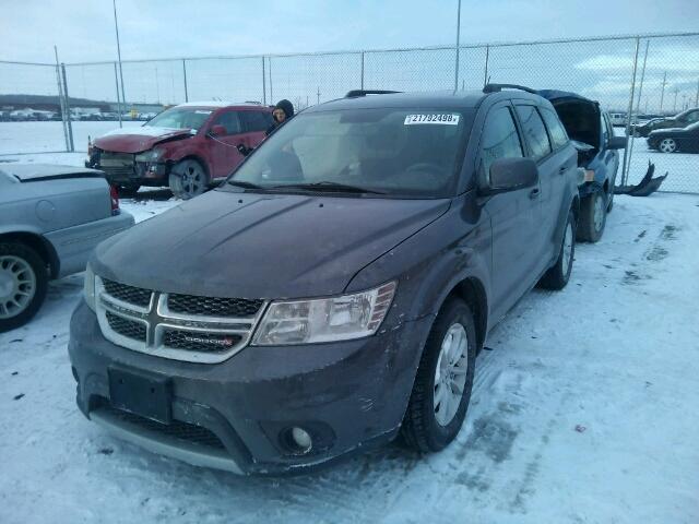 3C4PDDBGXFT526507 - 2015 DODGE JOURNEY SX GRAY photo 2