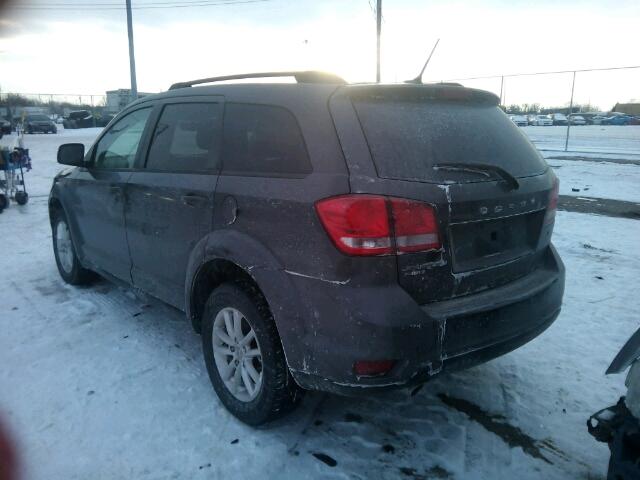 3C4PDDBGXFT526507 - 2015 DODGE JOURNEY SX GRAY photo 3