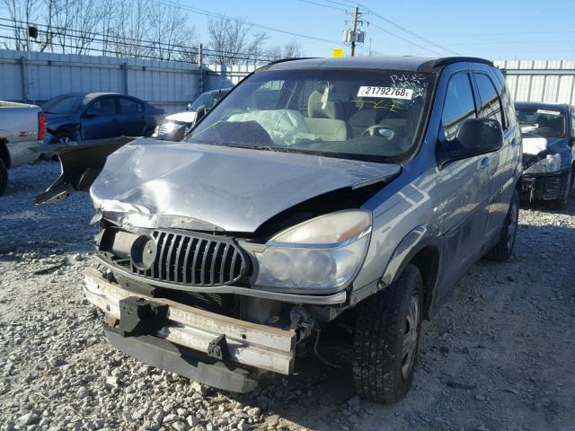 3G5DA03E74S555233 - 2004 BUICK RENDEZVOUS SILVER photo 2