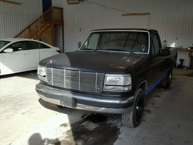 1FTDF15Y1SNA66535 - 1995 FORD F150 BLACK photo 2