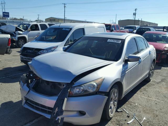 1HGCP36839A045000 - 2009 HONDA ACCORD EXL GRAY photo 2