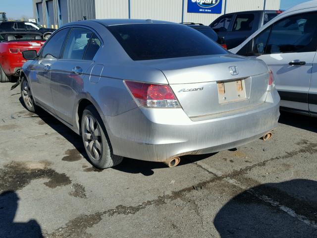 1HGCP36839A045000 - 2009 HONDA ACCORD EXL GRAY photo 3