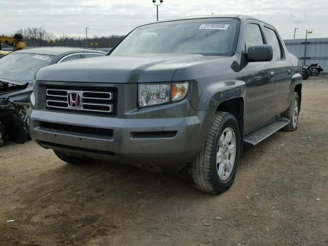 2HJYK16487H510174 - 2007 HONDA RIDGELINE GRAY photo 2