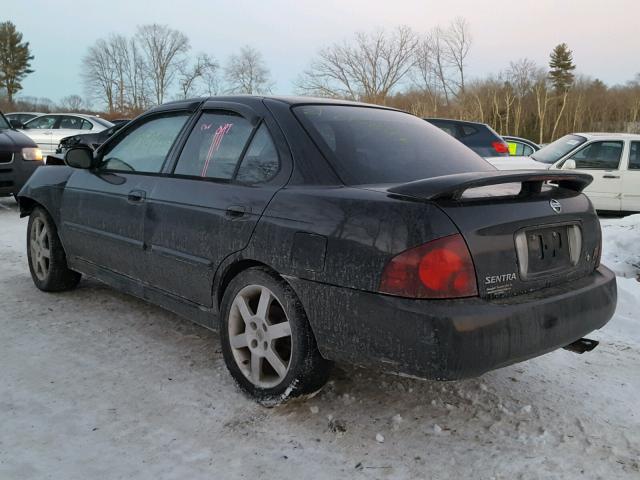 3N1AB51A06L596406 - 2006 NISSAN SENTRA SE- BLACK photo 3