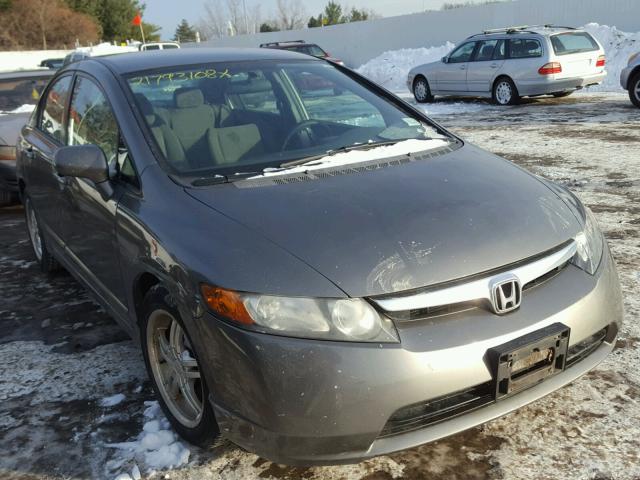 2HGFA16546H507554 - 2006 HONDA CIVIC LX GRAY photo 1