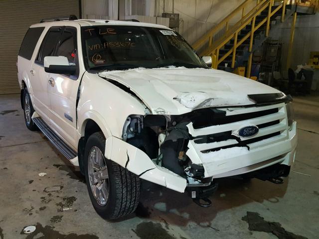 1FMFK20598LA53670 - 2008 FORD EXPEDITION WHITE photo 1