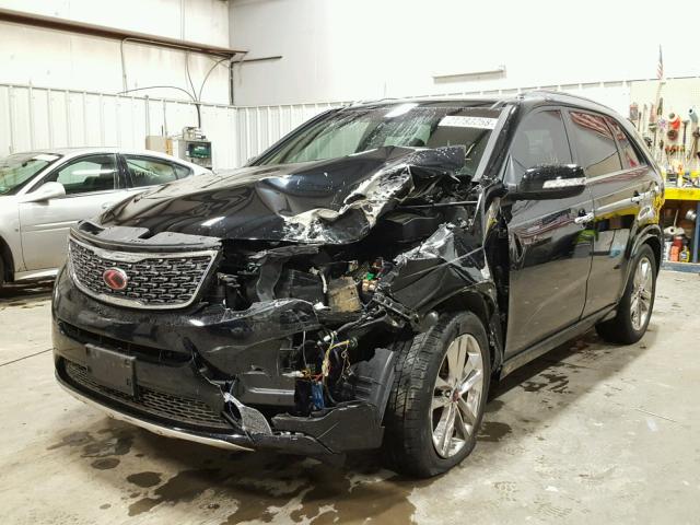 5XYKW4A71EG492517 - 2014 KIA SORENTO SX BLACK photo 2