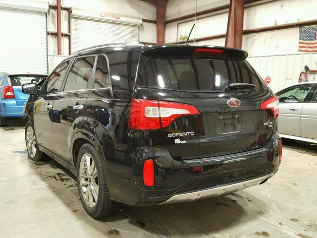 5XYKW4A71EG492517 - 2014 KIA SORENTO SX BLACK photo 3