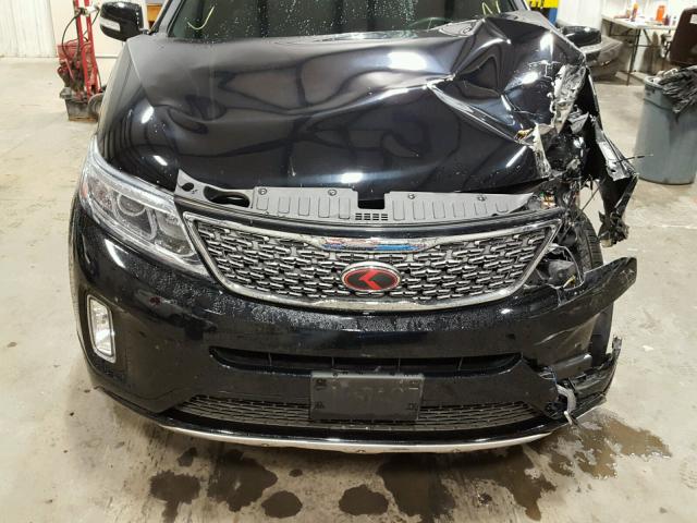 5XYKW4A71EG492517 - 2014 KIA SORENTO SX BLACK photo 7