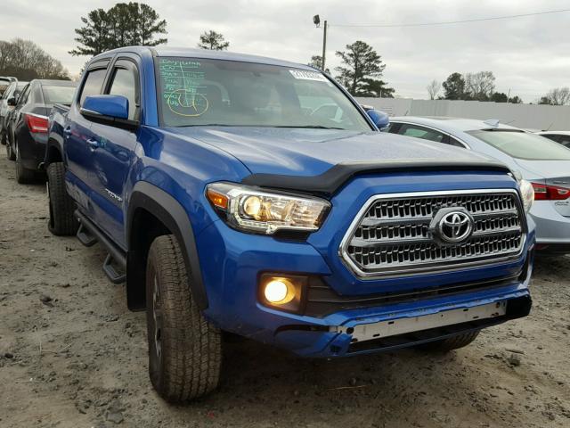 5TFCZ5AN4HX076043 - 2017 TOYOTA TACOMA DOU BLUE photo 1