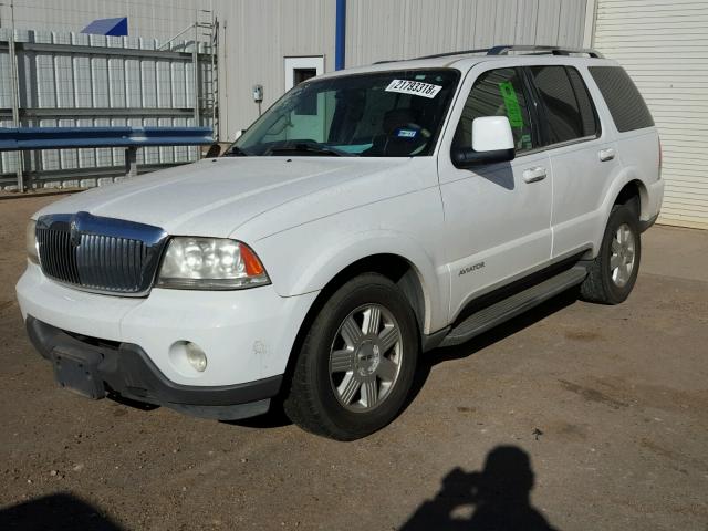 5LMEU68H85ZJ19028 - 2005 LINCOLN AVIATOR WHITE photo 2