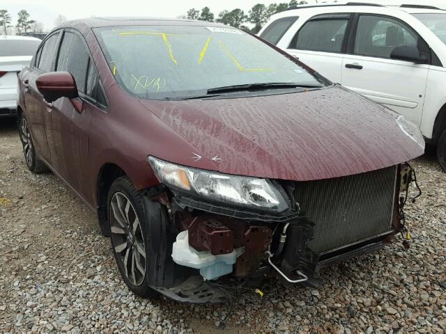 2HGFB2F90FH519092 - 2015 HONDA CIVIC EXL MAROON photo 1