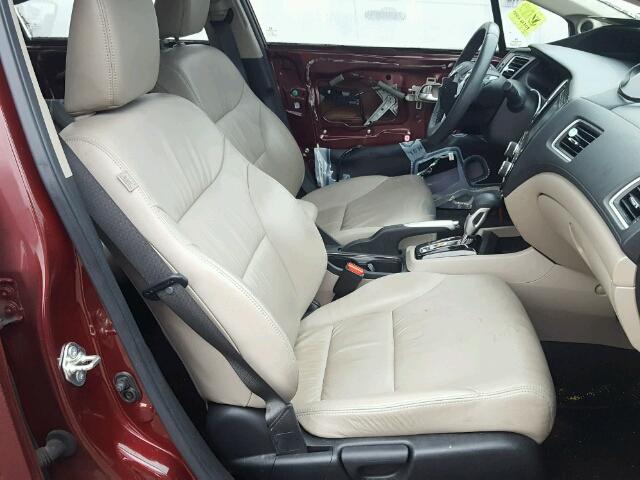 2HGFB2F90FH519092 - 2015 HONDA CIVIC EXL MAROON photo 5