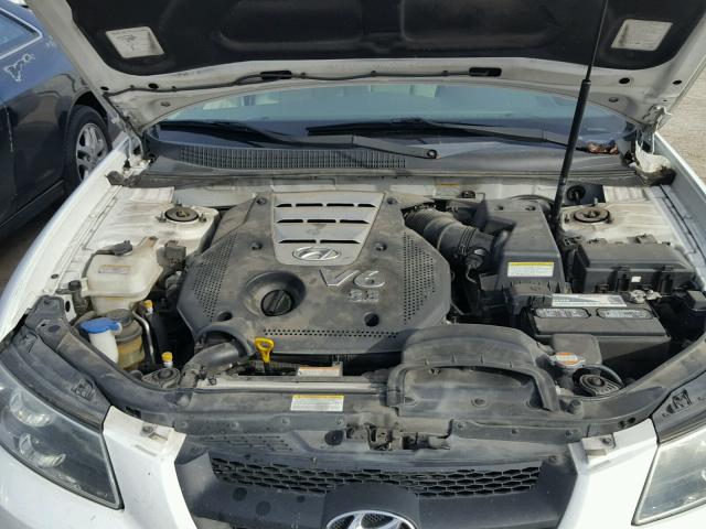 5NPEU46F26H126787 - 2006 HYUNDAI SONATA GLS WHITE photo 7