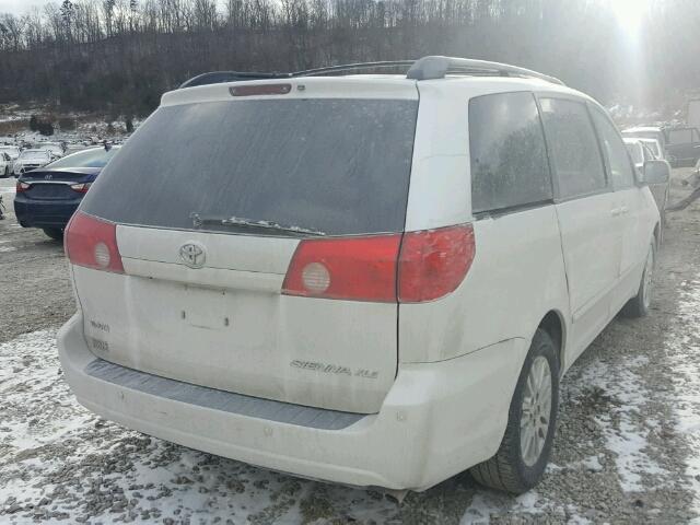 5TDZK22C28S161625 - 2008 TOYOTA SIENNA XLE WHITE photo 4