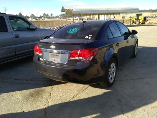 1G1PA5SH7E7164879 - 2014 CHEVROLET CRUZE LS BLUE photo 4