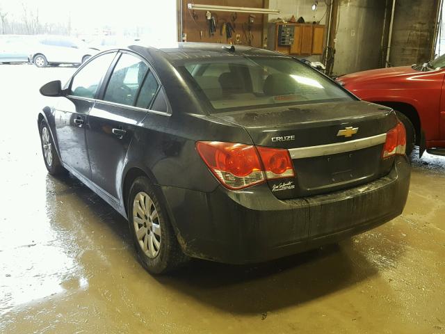 1G1PC5SH1B7148702 - 2011 CHEVROLET CRUZE LS BLACK photo 3