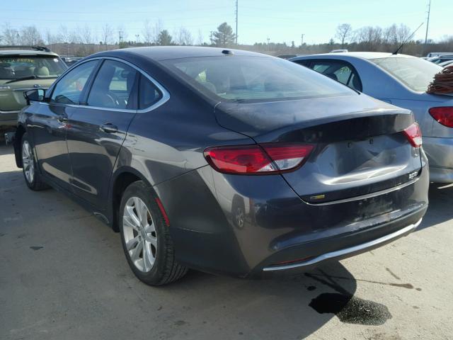 1C3CCCAB5FN725003 - 2015 CHRYSLER 200 LIMITE GRAY photo 3