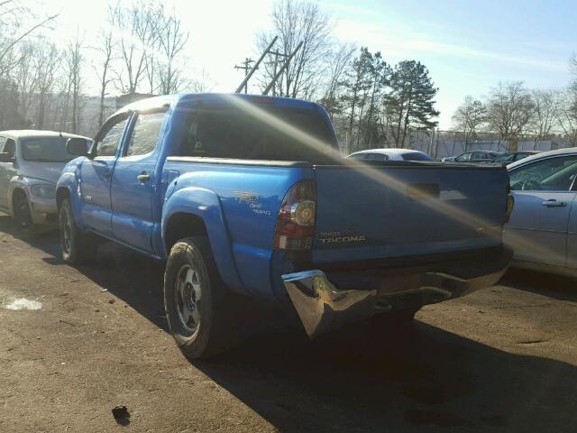 5TELU42N97Z346978 - 2007 TOYOTA TACOMA DOU BLUE photo 3