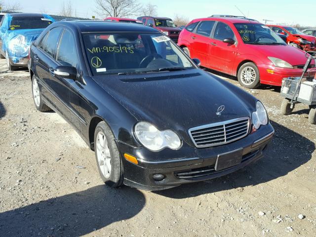 WDBRF92H27F905195 - 2007 MERCEDES-BENZ C 280 4MAT BLACK photo 1