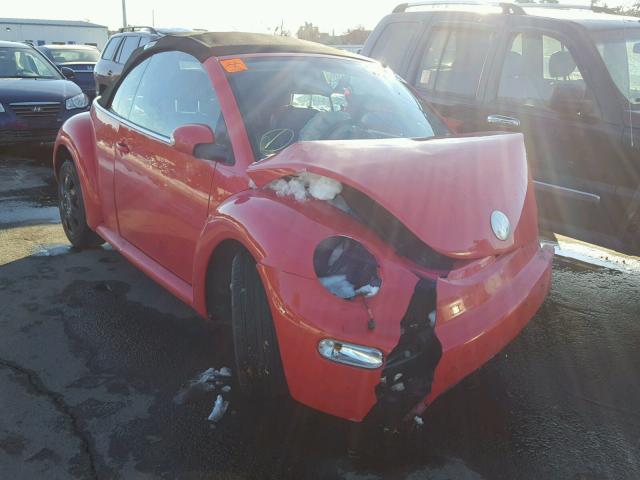 3VWBM31Y74M346503 - 2004 VOLKSWAGEN NEW BEETLE RED photo 1