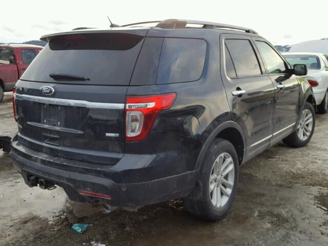 1FM5K8D84EGC48731 - 2014 FORD EXPLORER X BLACK photo 4